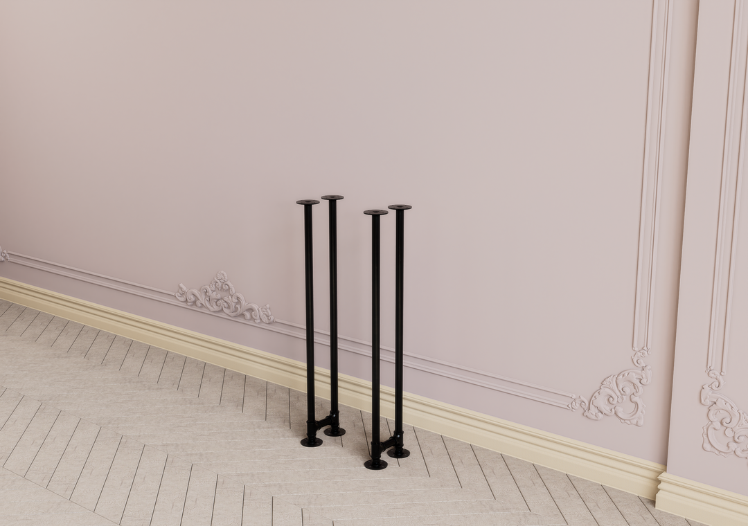 DIY Modern Black Iron Minimalist Base for Console (D120)