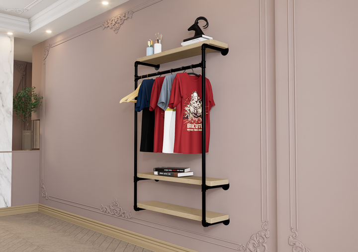 Wall Mounted Wardrobe Rack Frame (1082)