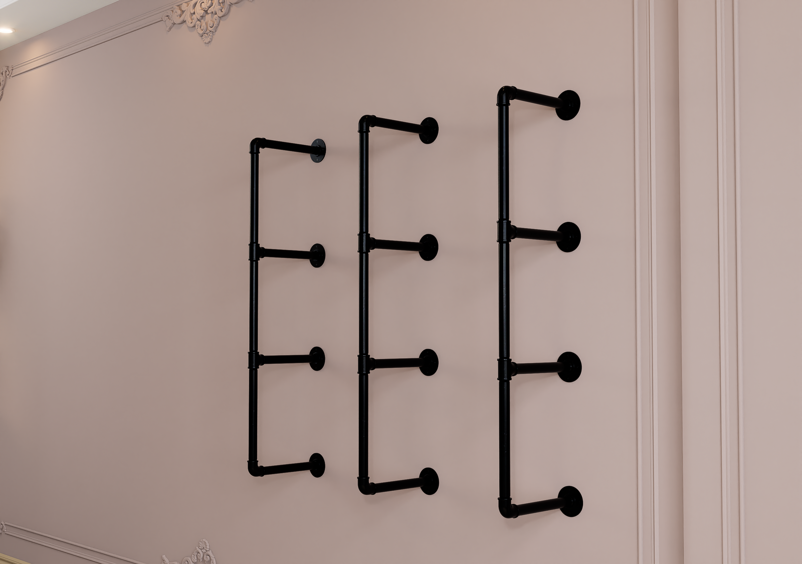 Tiered Industrial Shelving Brackets (182)