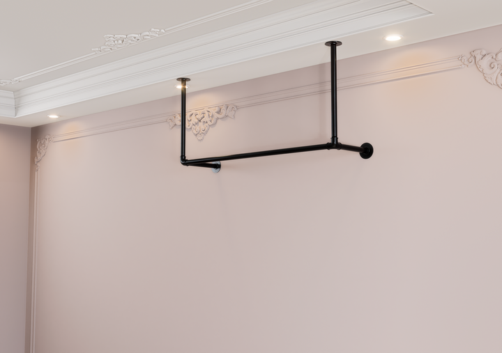 Ceiling & Wall Mounted Iron Clothes Rack (D3)
