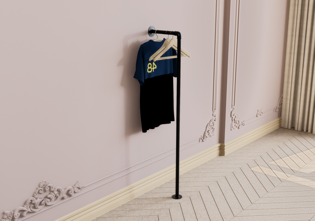 Vertical Floor & Wall Clothes Rack (D4)