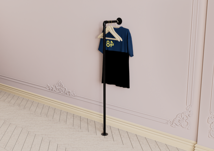 Vertical Floor & Wall Clothes Rack (D4)