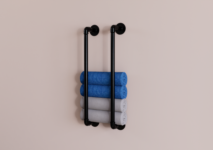 Industrial Wall Mounted Towel Rack (D7)