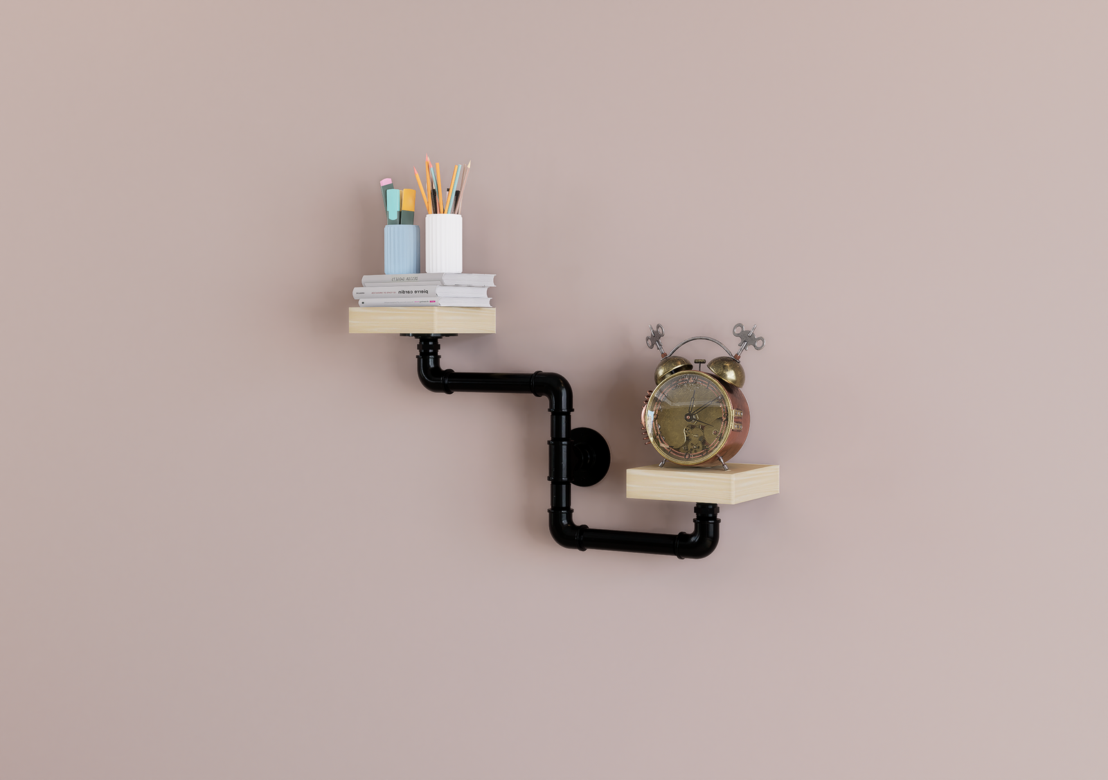 Quirky Wavy Wall Mount Brackets (D154)