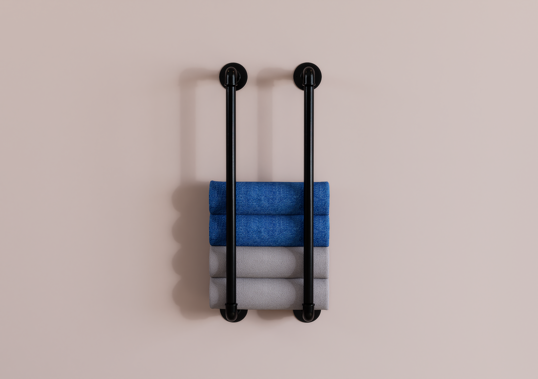 Industrial Wall Mounted Towel Rack (D7)