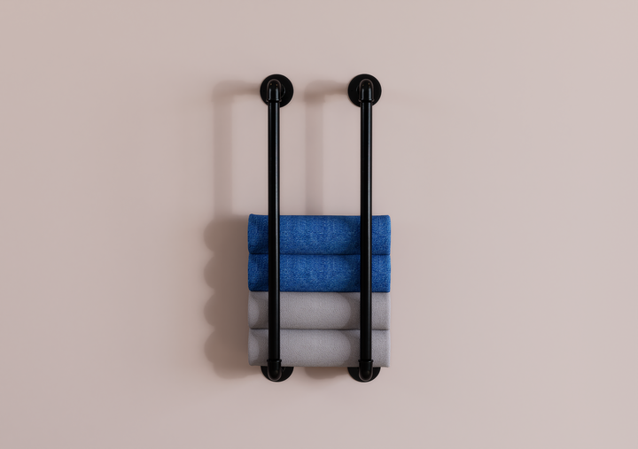 Industrial Wall Mounted Towel Rack (D7)