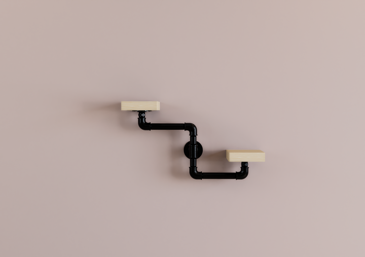Quirky Wavy Wall Mount Brackets (D154)