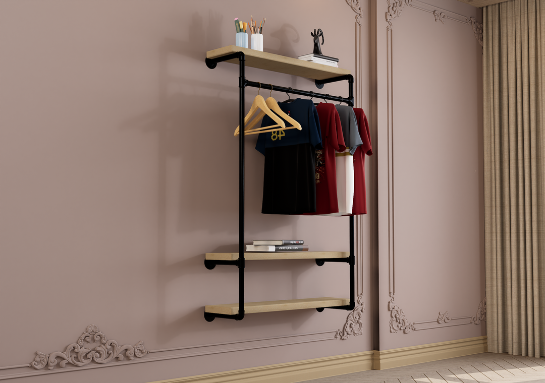 Wall Mounted Wardrobe Rack Frame (1082)