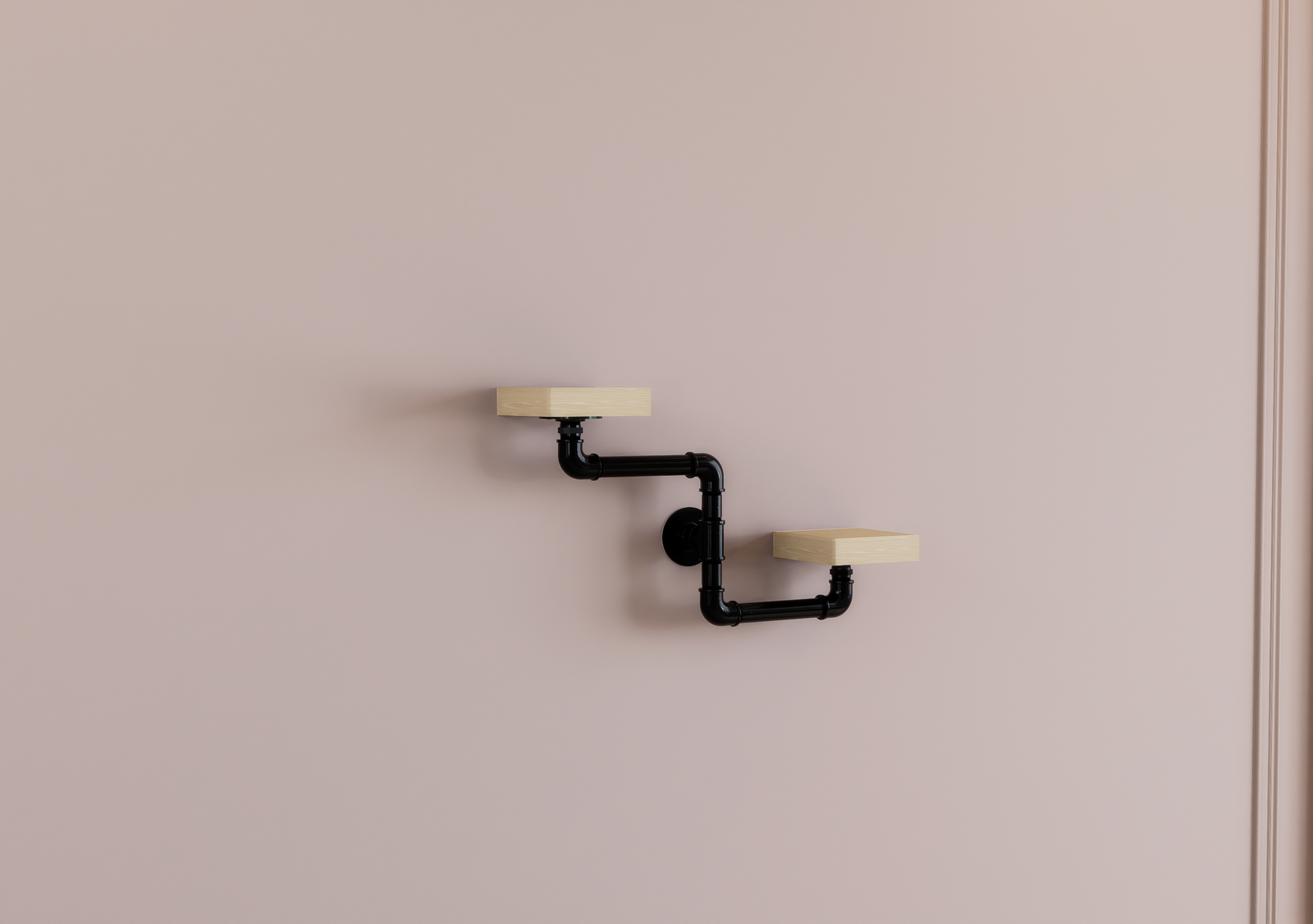 Quirky Wavy Wall Mount Brackets (D154)
