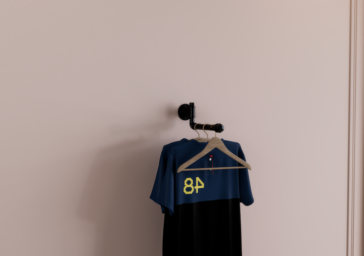 Quirky Angled Pipe Clothes Rack (D107)
