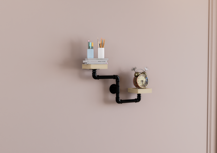 Quirky Wavy Wall Mount Brackets (D154)