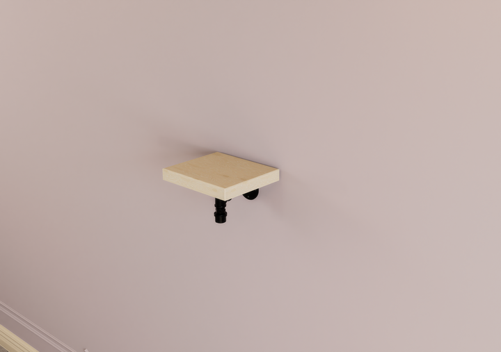 Industrial Rustic Single Compact Floating Shelf (D108)