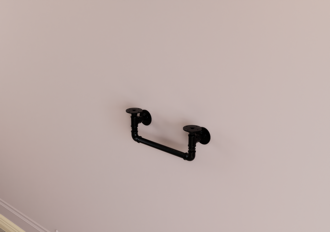 Compact Shelf Bracket with Towel Holder (D158)
