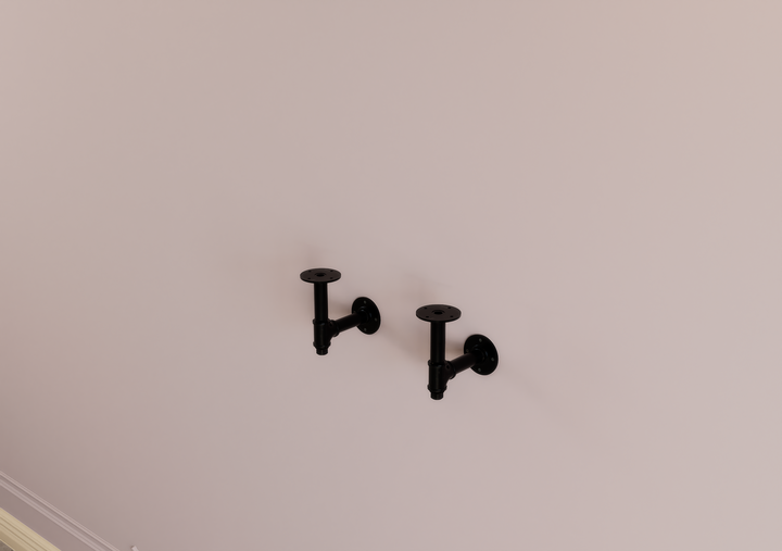 Small Pipe Shelf Brackets  (D139)