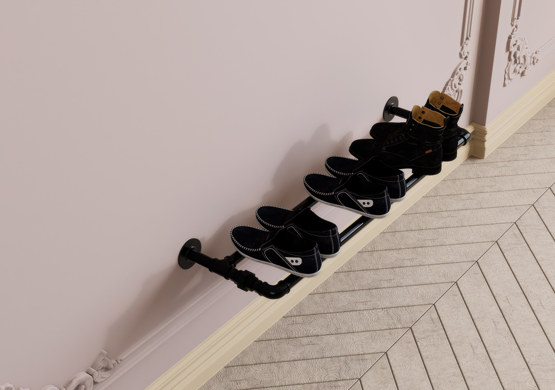 Wall Mounted Industrial Shoe Rack (D8)