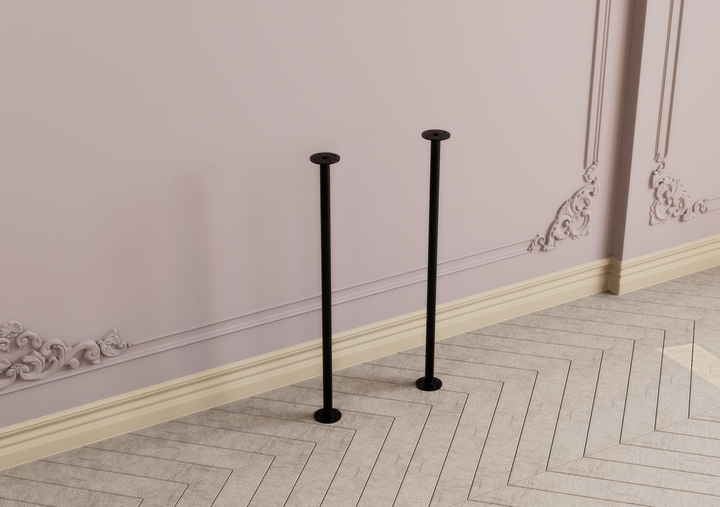 Industrial Black Pipe Table Legs (D47)