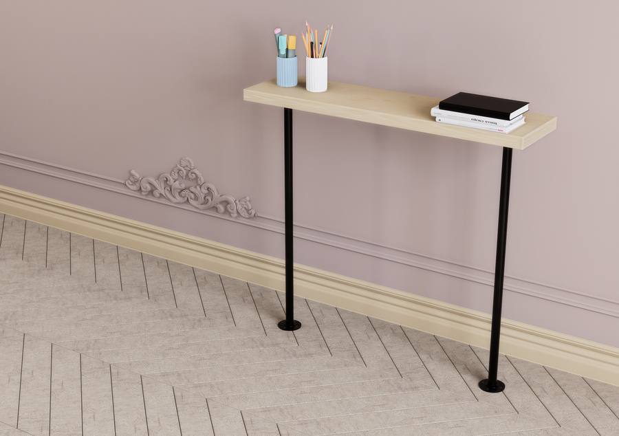 Industrial Black Pipe Table Legs (D47)