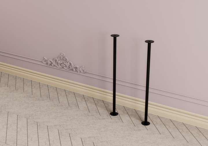 Industrial Black Pipe Table Legs (D47)