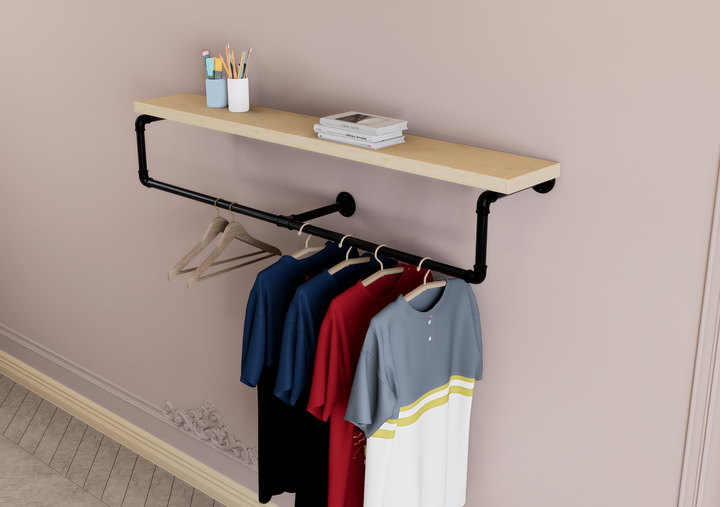 Heavy Duty Hanging Bar with Center Support (D94)