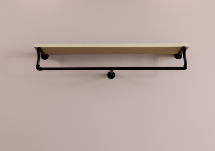 Heavy Duty Hanging Bar with Center Support (D94)
