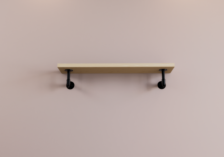 Pair Of Small Pipe Shelf Brackets  (D139)