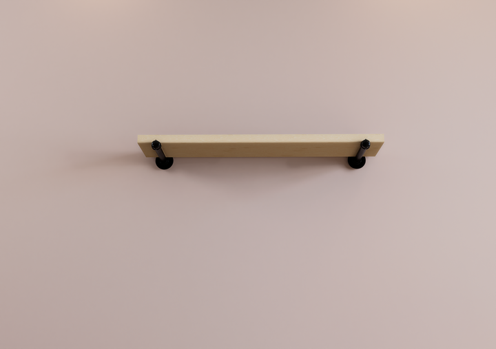 Pair Industrial Minimalist Floating Shelf (D24.1)