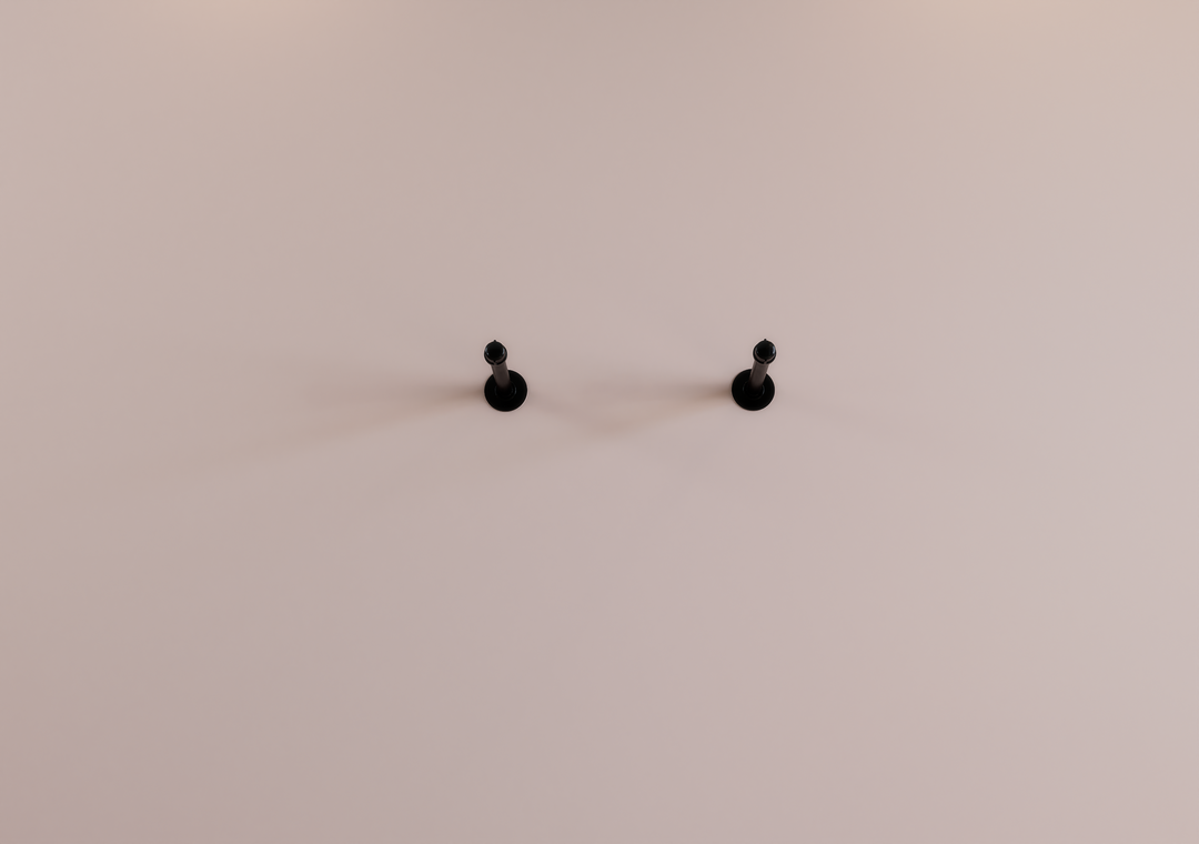 Pair Industrial Minimalist Floating Shelf (D24.1)