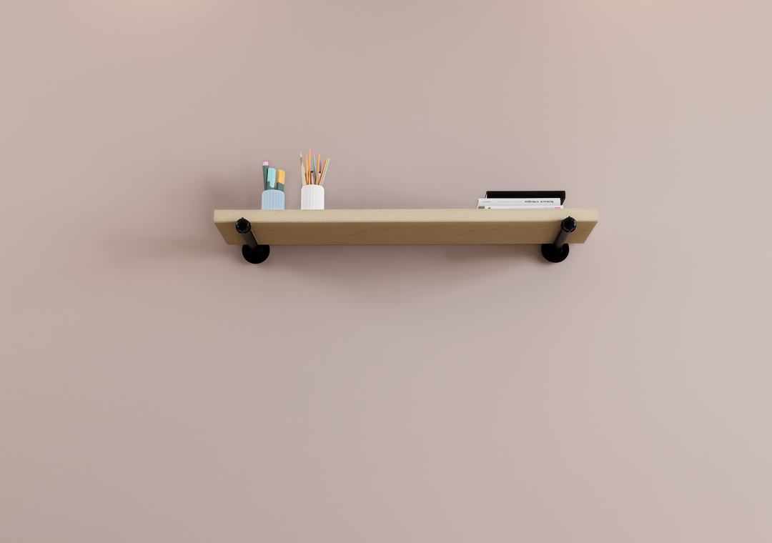 Pair Industrial Minimalist Floating Shelf (D24.1)