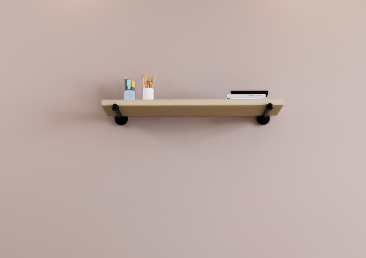 Pair Industrial Minimalist Floating Shelf (D24.1)