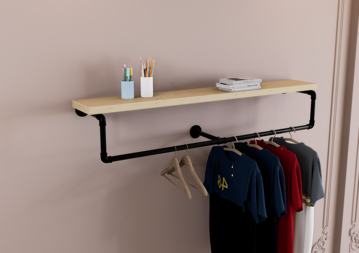 Heavy Duty Hanging Bar with Center Support (D94)