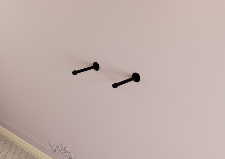 Industrial Single Tier Minimalist Floating Shelf (D24.1)