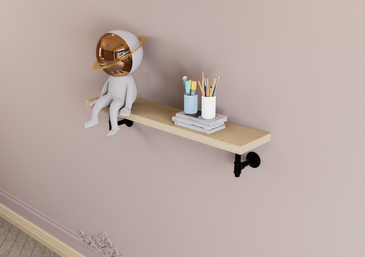 Small Pipe Shelf Brackets  (D139)