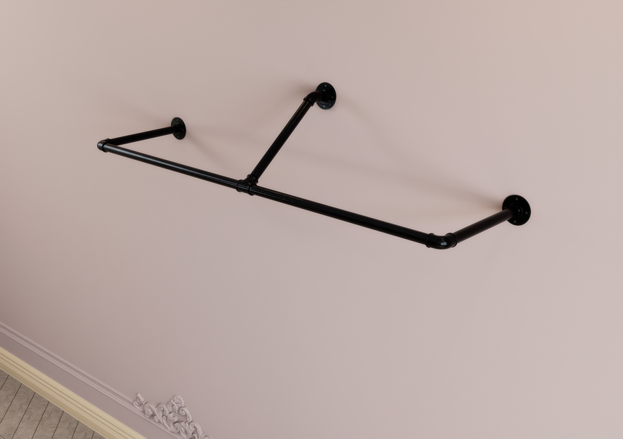 Reinforced Wall Mounted Clothes Rail (D132)
