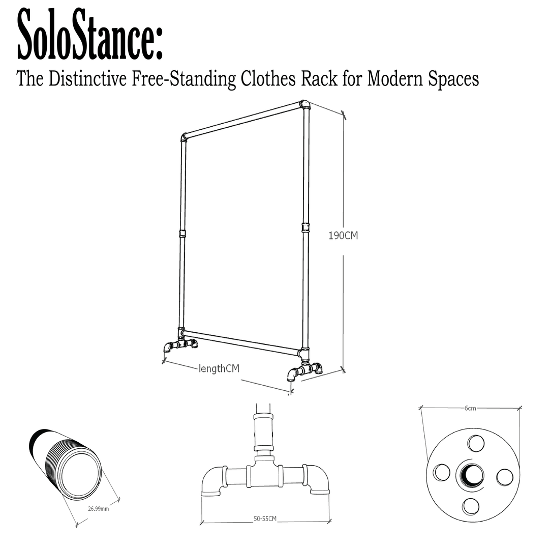 SoloStance: The Distinctive Free-Standing Clothes Rack for Modern Spaces