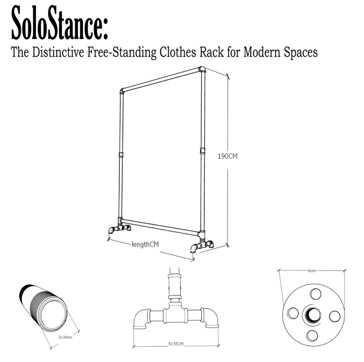 SoloStance: The Distinctive Free-Standing Clothes Rack for Modern Spaces