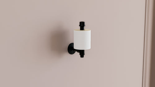 Industrial Vertical Pipe Toilet Paper Holder (D117)