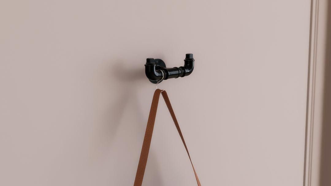 Rustic Dual Pipe Wall Hook (D123)