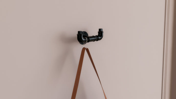 Rustic Dual Pipe Wall Hook (D123)