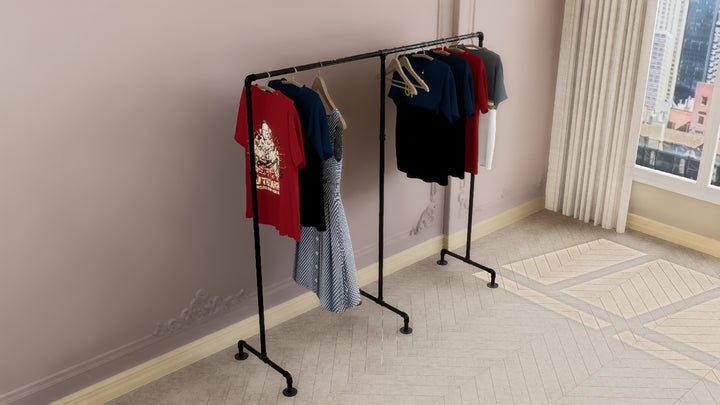 Double Garment Rack Freestanding (D124)