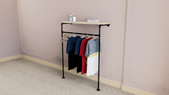 Curved Open-Front Garment Rail (D99)