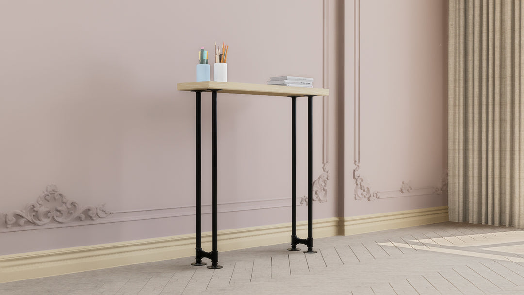 DIY Modern Black Iron Minimalist Base for Console (D120)