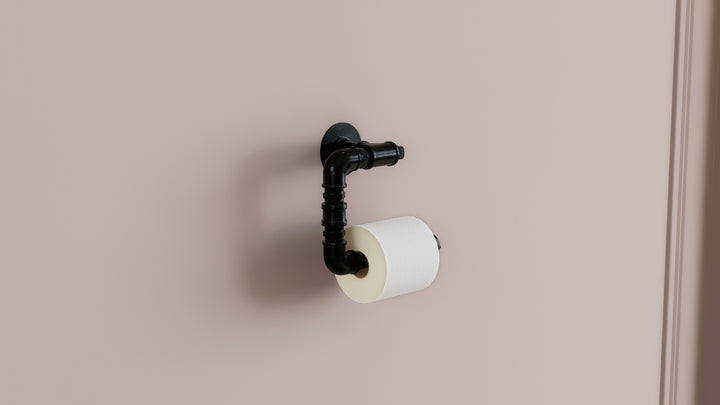 Rustic Industrial Pipe Toilet Paper Holder (D156)