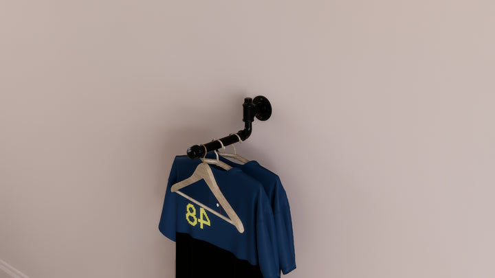 Quirky Angled Pipe Clothes Rack (D107)