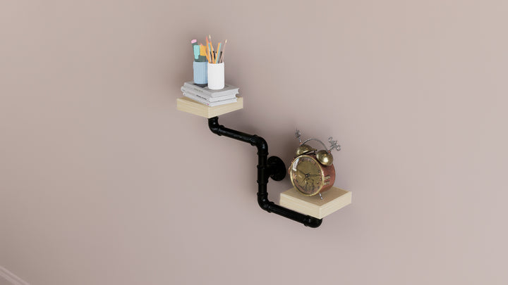 Quirky Wavy Wall Mount Brackets (D154)