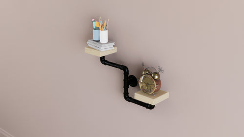 Quirky Wavy Wall Mount Brackets (D154)