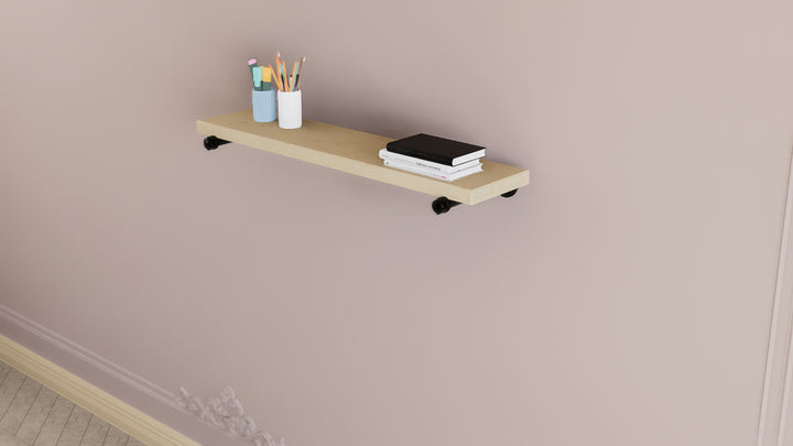 Pair Industrial Minimalist Floating Shelf (D24.1)