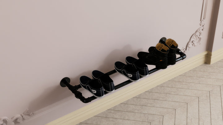 Wall Mounted Industrial Shoe Rack (D8)