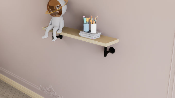 Small Pipe Shelf Brackets  (D139)
