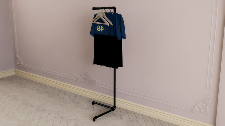 Angled Freestanding Clothes Rack (D109)