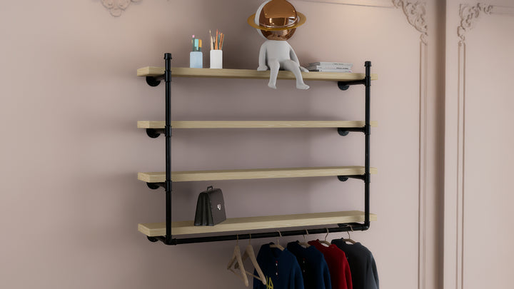 Minimalist Quad Shelf Bracket (D133)